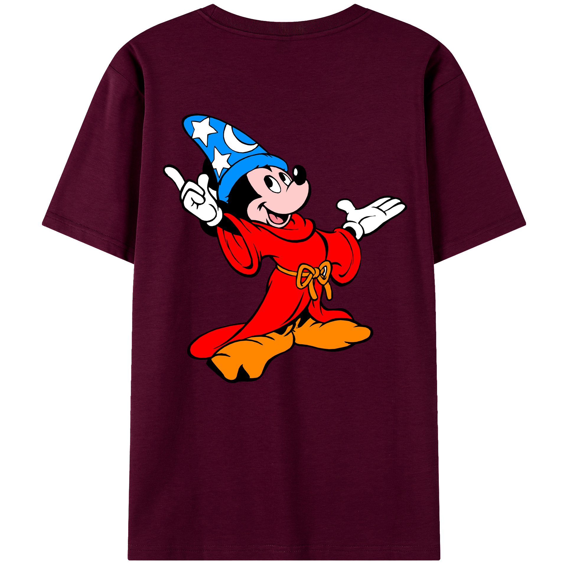 （画像用） ミッキーマウス Mickey Mouse レディース半袖Tシャツ(バックプリント)
